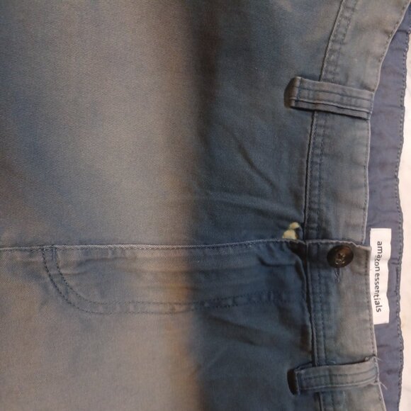 Amazon Essentials Men's Cargo Shorts SZ 38 Blue Gray - Picture 2 of 6